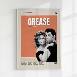 VINTAGE INSPIRED Movie Print, Retro Movie Print, Midcentury Modern, Retro TV Show Poster, Minimal Movie Art, Custom Movie Poster,Film Poster