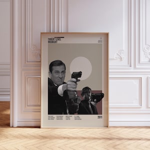 Stampa di film di ISPIRAZIONE VINTAGE, stampa di film retrò, Midcentury Modern, poster di programmi TV retrò, arte cinematografica minimalista, poster di film personalizzato, poster di film