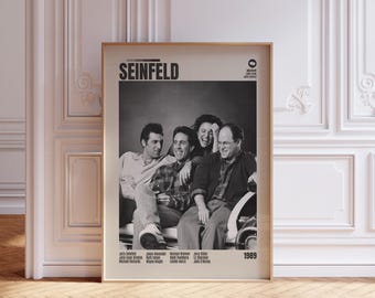 VINTAGE INSPIRED Tv Print, Retro Movie Print, Midcentury Modern, Retro TV Show Poster, Minimal Movie Art, Custom Movie Poster, Film Poster