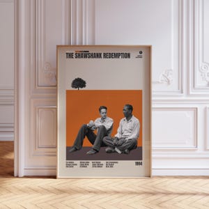 VINTAGE INSPIRED Movie Print, Retro Movie Print, Midcentury Modern, Retro TV Show Poster, Minimal Movie Art, Custom Movie Poster,Film Poster