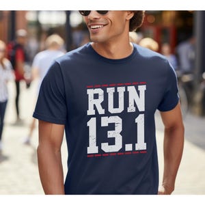 13.1 Unisex Softstyle T-Shirt, Half Marathon Running T-Shirt, Gift for Runners, Race Distance Tee, On Road Racing T-Shirt