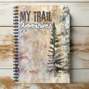 Cahier à spirales My Trail Adventures, journal inspiré de la nature pour les amateurs de plein air, journal de coureurs de trail, journal de randonnée