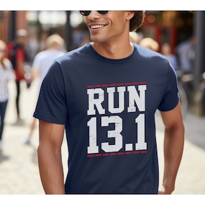 13.1 Unisex Softstyle T-Shirt, Half Marathon Running T-Shirt, 13.1 T-Shirt, Race Distance T-Shirt, T-Shirt for Runners, Gift for Runners