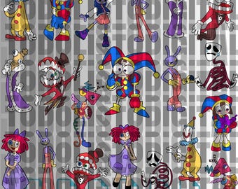 Vectorized circus pack, digital design, svg, eps, png, pdf, cricut, file art,dxf