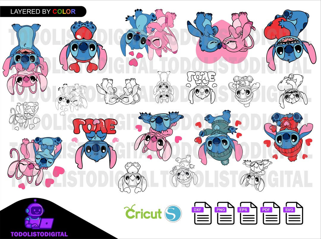 Cute Alien Couple Valentine Bundle | Romantic Digital Files for Cricut ...