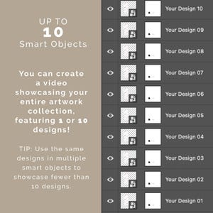 Video Frame Mockup With Person, 2:3 Ratio, Thin Wood Frame, PSD Photoshop Animated Mockup, Vertical Frame Video Mockup Bedroom Interior MOV