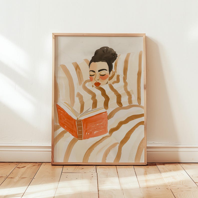 DIN A Vertical Frame Mockup, Frame Leaning on Wall Template for Photoshop, Thin Wood Frame PSD for Prints and Artwork, Scandinavian Mockup