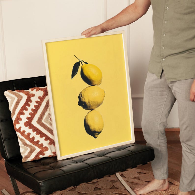 Frame Mockup With Person, DIN A Ratio, Thin Wood Frame Mockup with Man, PSD Photopea Mockup, Frame Mockup Home Interior, Luxury Frame Mockup