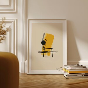 White Wood Frame Mockup: Minimal Leaning Design (A Series Sizes) image 7