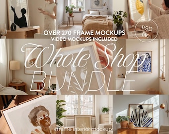 270+ Video & Still Frame Mockups: Smart Object PSD Bundle