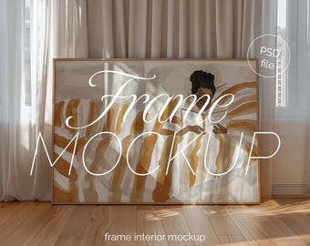 DIN A Landscape Frame Mockup: Horizontal PSD Template (Digital Download)