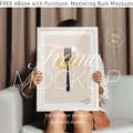 Frame Mockup With Person, ISO A DIN Ratio, White Frame Mockup, PSD Photoshop Photopea Mockup, Person Holding Frame, Y2K 90s Indie Sleaze product logo