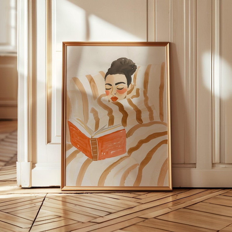 DIN A Vertical Frame Mockup, Frame Leaning on Wall Template for Photoshop, Thin Wood Frame PSD for Prints and Artwork, Wall Panelling Mockup