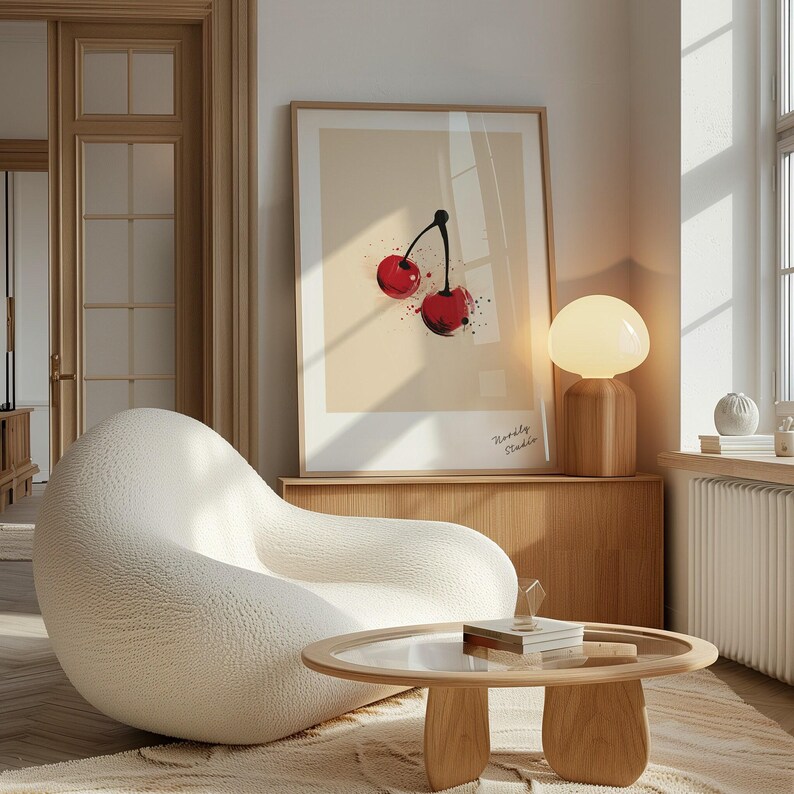 Vertical Frame Mockup: DIN A, ISO A1, Wood, Glass Reflection (PSD) image 4