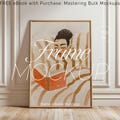 Vertical Frame Mockup: Thin Wood, Scandinavian Look - Minimal Design