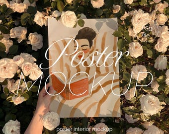 Poster Mockup: DIN A Ratio, Wedding Theme (PSD File)