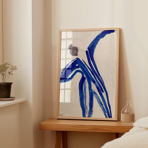 DIN A Vertical Frame Photoshop Mockup Template for Art Display, A2 Wood Frame in Bedroom Scene PSD, Photoshop Frame Mockup