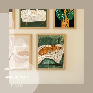 Six frame mockup bundle, set of six frame mockups, set of 6 frames with person, frame gallery mockup, wall gallery mockup light wood