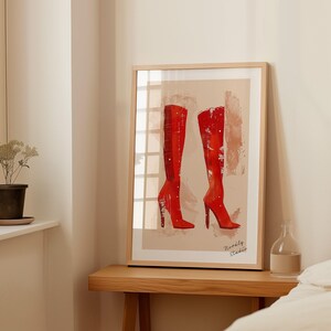 DIN A Vertical Frame Photoshop Mockup Template for Art Display, A2 Wood Frame in Bedroom Scene PSD, Photoshop Frame Mockup