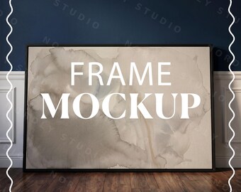 Horizontal Frame Mockup PSD 3x2 Ratio, Photorealistic Interior Scene, Smart Object, Instant Download