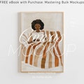 Frame mockup light wood DIN A 4, Frame wallpaper mockup, Wooden frame mockup, Vertical wood frame mockup, Scandinavian digital frame mockup product logo