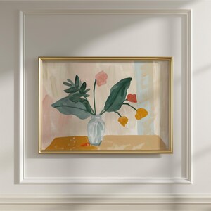 DIN A Horizontal Frame Mockup, Frame Hanging on Wall Panelling Template for PS, Gold Frame PSD for Prints & Artwork, Scandinavian Mockup