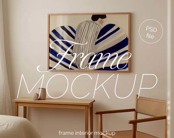 DIN A Landscape Frame Mockup: Horizontal PSD Template (Digital Download)