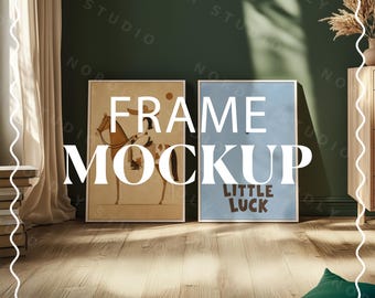 Vertical ISO Frame Mockup Photorealistic PSD, Print Wall Art Scene, Smart Object Template