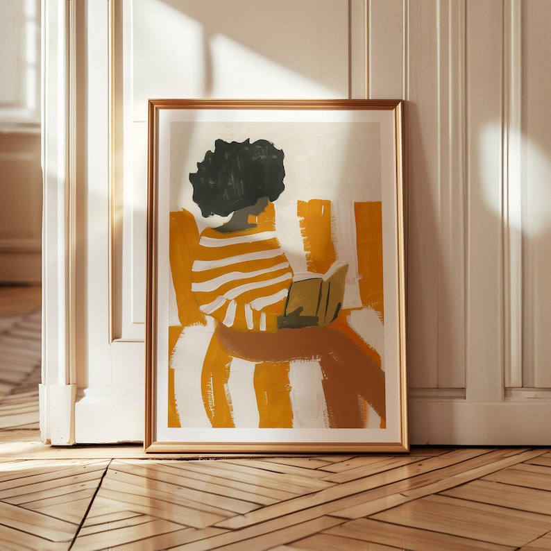 DIN A Vertical Frame Mockup, Frame Leaning on Wall Template for Photoshop, Thin Wood Frame PSD for Prints and Artwork, Wall Panelling Mockup