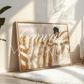 Landscape Canvas Mockup: Thin Wood Frame, ISO DIN Ratio (PSD)