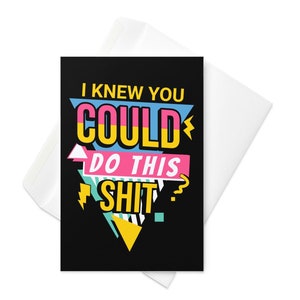 Ich wusste, dass Sie es tun könnten Nüchternheit Karte, Retro Grußkarte, Nüchterne Jubiläumskarte, Nüchterne Datumskarte, Nüchternheit Geschenke, Empowerment Karte