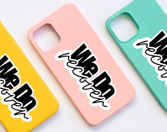 We Do Recover Sticker, Black and White Vinyl Sticker