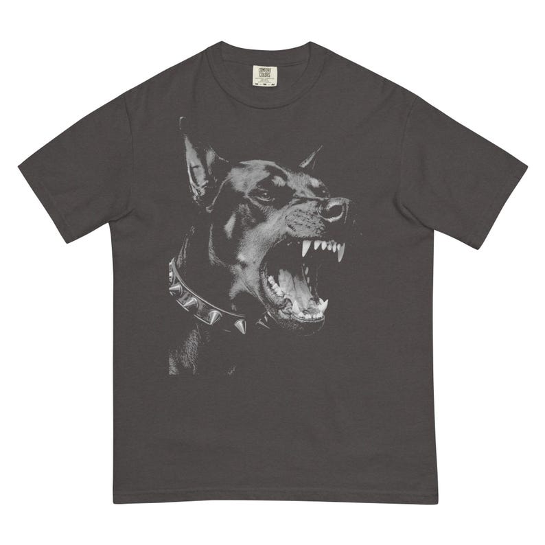Comfort Colors Doberman T-Shirt, Vintage Dog Graphic Tee, Oversized Streetwear Shirt