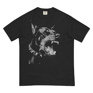 Comfort Colors Doberman T-Shirt, Vintage Dog Graphic Tee, Oversized Streetwear Shirt
