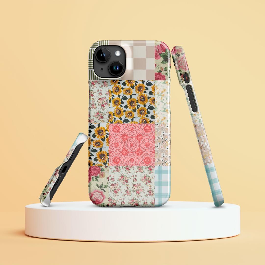Vintage Patchwork Quilt Pattern Design Case for Iphone® Girly Aesthetic ...