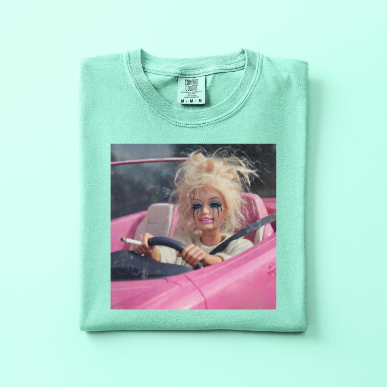Comfort Colors Doll Face Meme Shirt, Viral Internet Shirt, Cringy Hot Mess Tee, Funny Graphic Tee