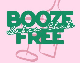 Booze Free Babes Club PNG | Sobriety T-Shirt Designs | Sober Shirt For Her