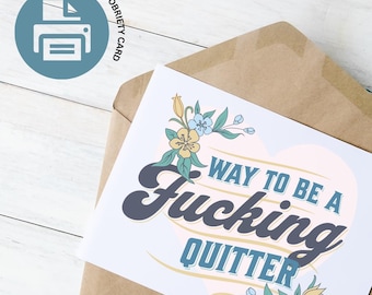 Tarjeta imprimible de aniversario de sobriedad, tarjeta divertida de sobriedad, tarjetas de sobriedad, regalos de sobriedad, regalos de sobriedad, tarjeta de sobriedad para ella
