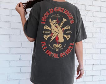 I'll Heal In Hell Comfort Colors Graphic T-Shirt Vintage Distressed Gothic Shirt Oversized Retro Grunge Tee Grunge Indie Boho Graphic Tee