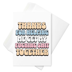 Bedankkaart voor sponsor, dankbaarheidskaarten, nuchterheidskaart, nuchtere kaart, cadeau voor sponsor, nuchtere geschenken, nuchterheidscadeaus, grappige nuchtere kaarten