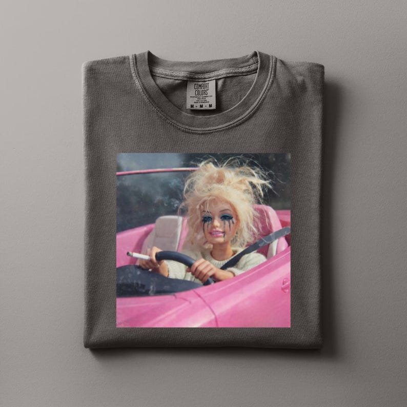 Comfort Colors Doll Face Meme Shirt, Viral Internet Shirt, Cringy Hot Mess Tee, Funny Graphic Tee