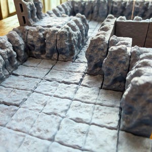 D&D modulare Höhlen Kacheln - beliebig erweiterbar - OpenLock / OpenForge / Magnete - für Dungeons, Tabletop, TTRPGs