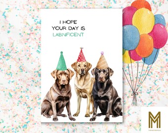 Ik hoop dat je dag een labnificent verjaardagskaart is