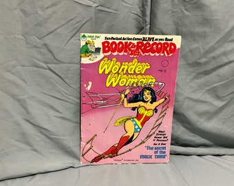 Vintage Wonder Woman Book & Record Set
