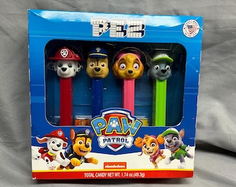 Paw Patrol Pez set of 4. Rocky, Marshall, Skye & Chase