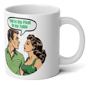 Pivot Table Excel Jumbo Mug, 20oz, Excel Spreadsheet Humor, Data Analyst, Data Nerd, Accountant Mug, Best Selling Mugs, Excel Meme