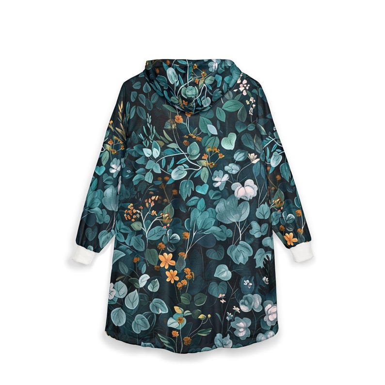 Unisex Kapuzendecke, übergroße tragbare Hoodie-Decke, Einheitsgröße, Outdoor-Softball-Kuschel-Hoodie-Umhang, Klimt-inspiriertes Design Bild 4