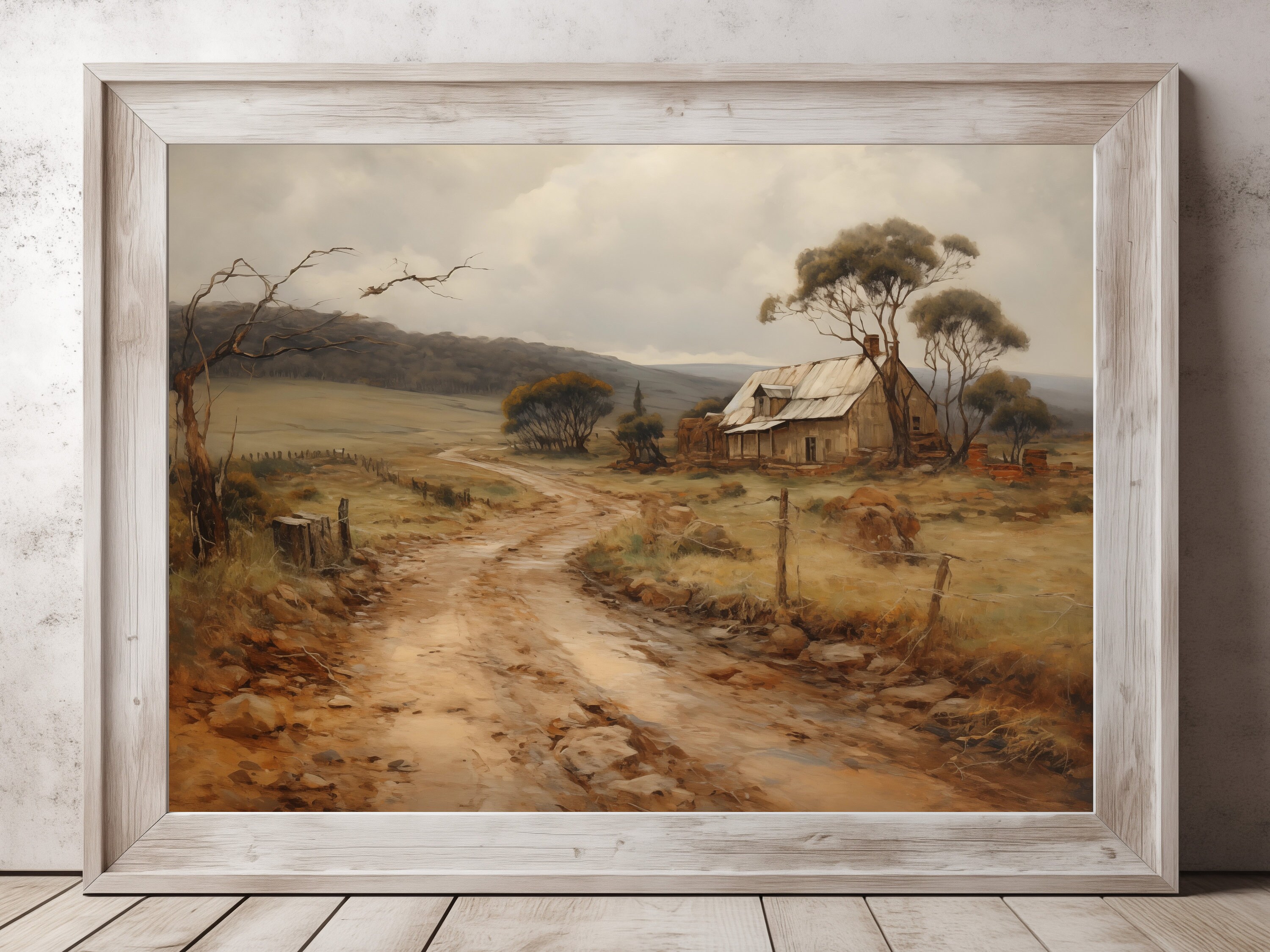 Old Country House Wall Art, Digital Print, Elegant Printable Wall Art ...