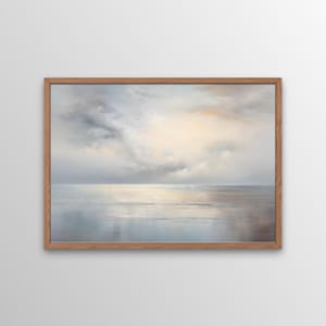Abstract Ocean Wall Art, Digital Print, Elegant Printable Wall Art, Nautical Décor, Sea Painting, Serene Wall Art, Relaxing Home Décor