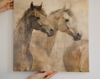 Wild Horse Wall Art for Horse Lovers, Digital Print, Abstract Horse Art, Equestrian Art, Horse Painting,Downloadable Art, Horse Illustration